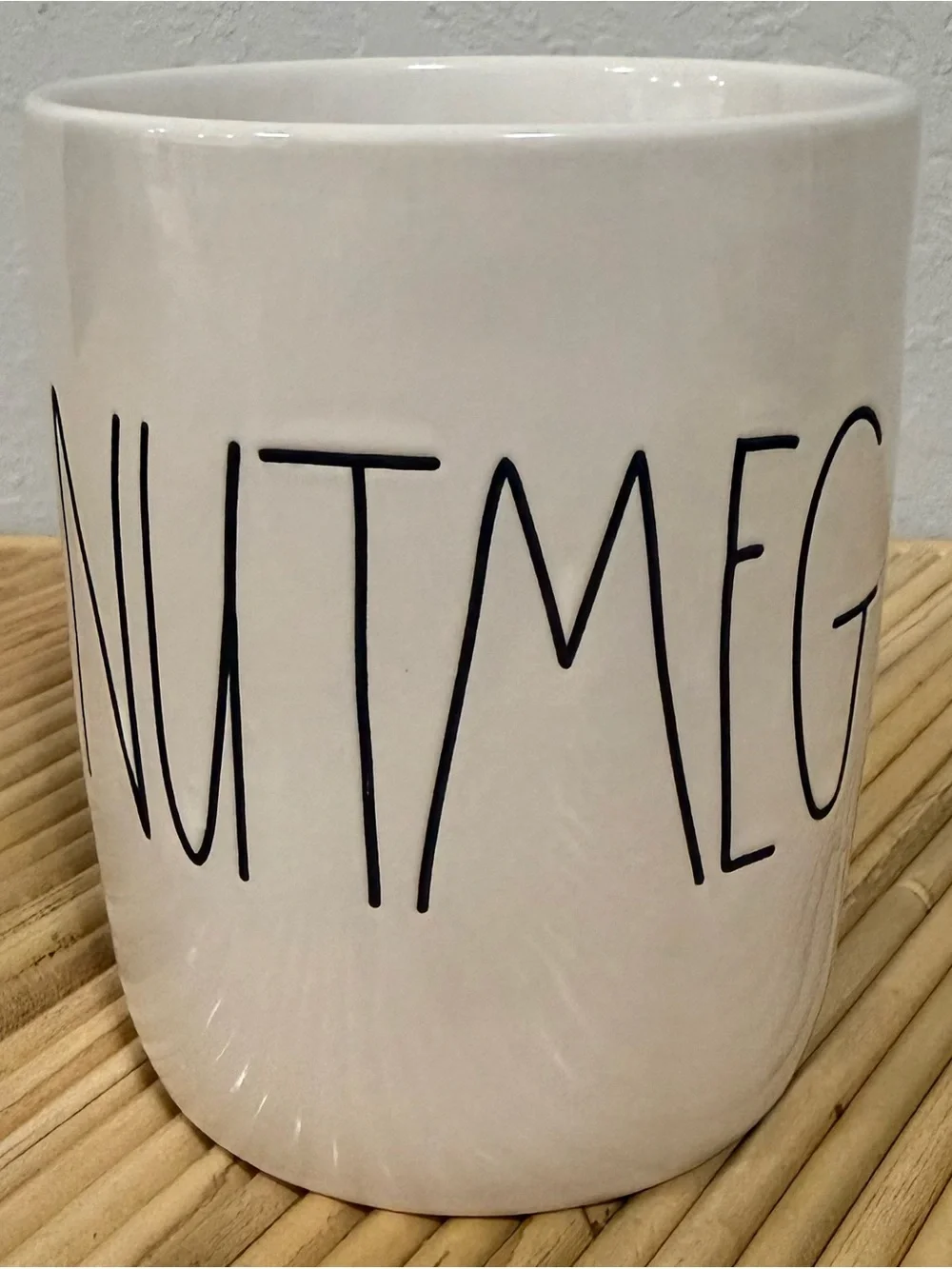 Rae Dunn Artisan Collection by Magenta Double Sided NUTMEG & COFFEE Canister